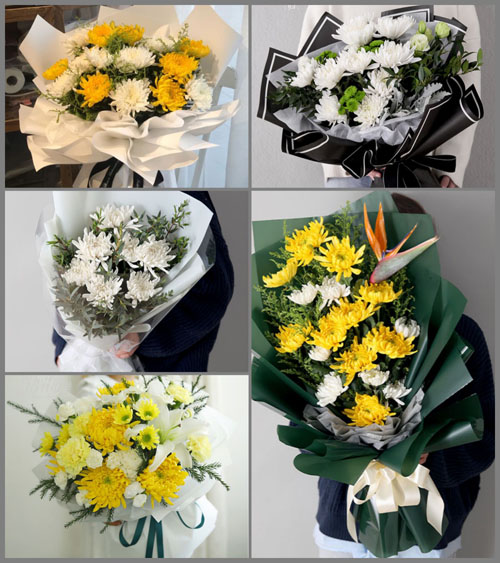 江苏泰州泰兴市姚王镇新星村白事花束代送